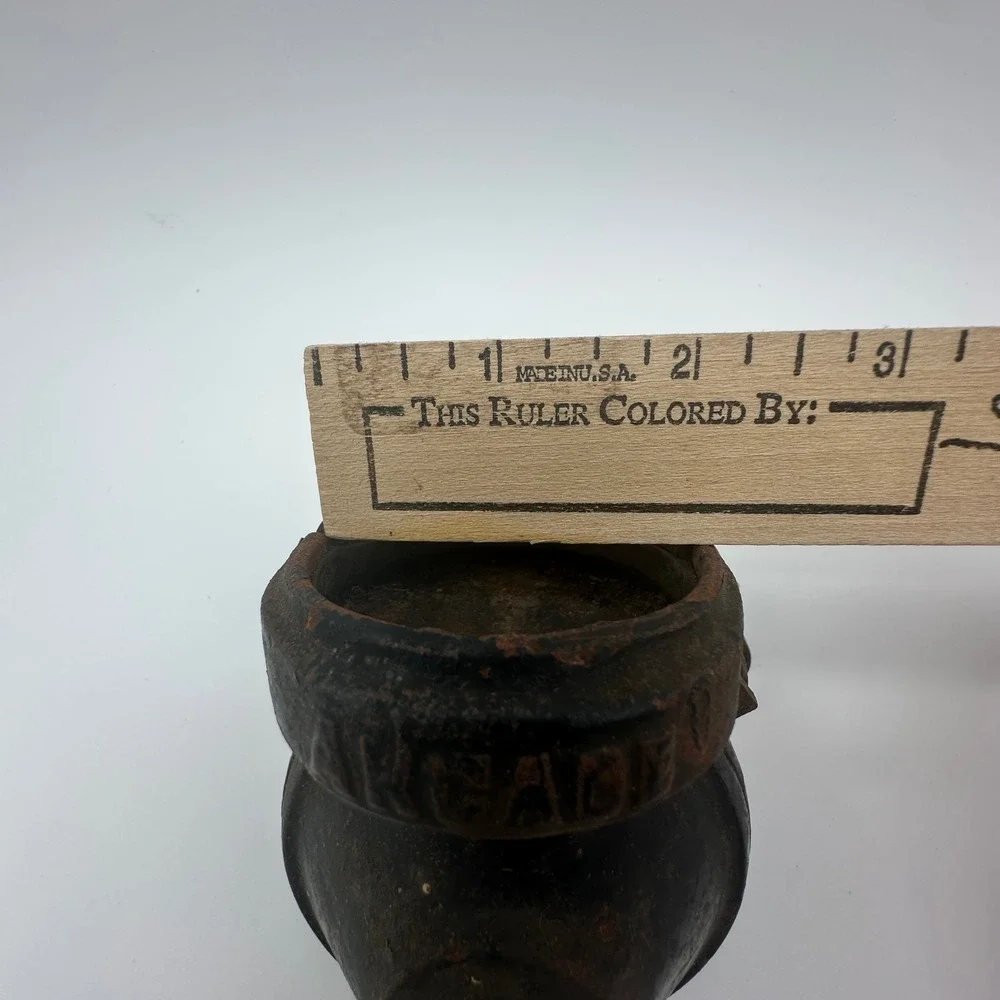 Vintage Arcade Cast Iron Wall Mount Coffee Grinder Base Antique Restoration Part